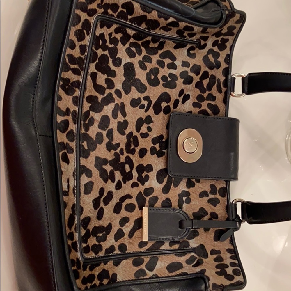 Cole Haan leather/calf hair handbag - Picture 5 of 7